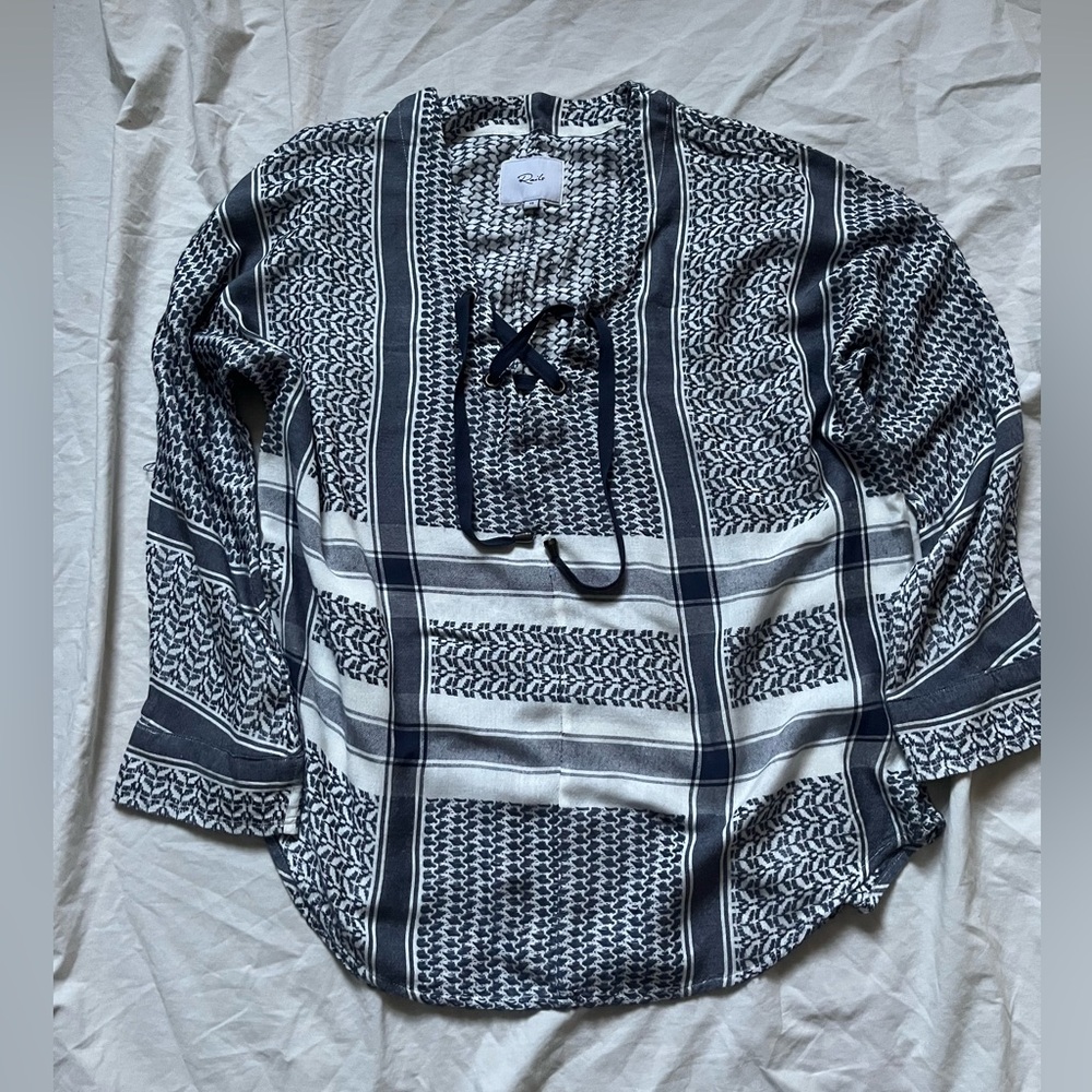 Rails Lilly Sapphire Jacquard Top